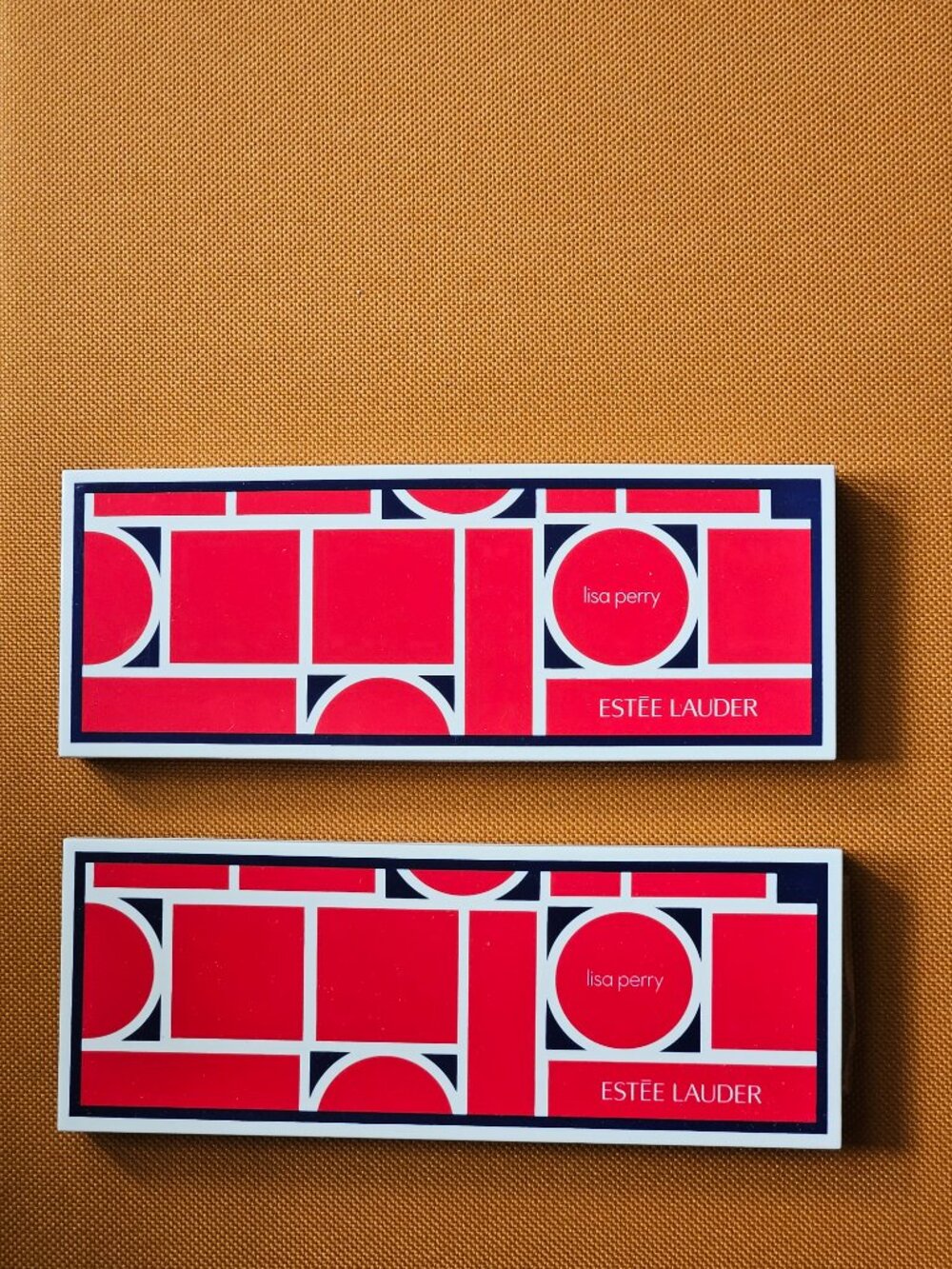 2x EstΓ©e Lauder Lisa Perry Pure Color 6 Eye Shadow+Blush Palette with BrushβNWOB